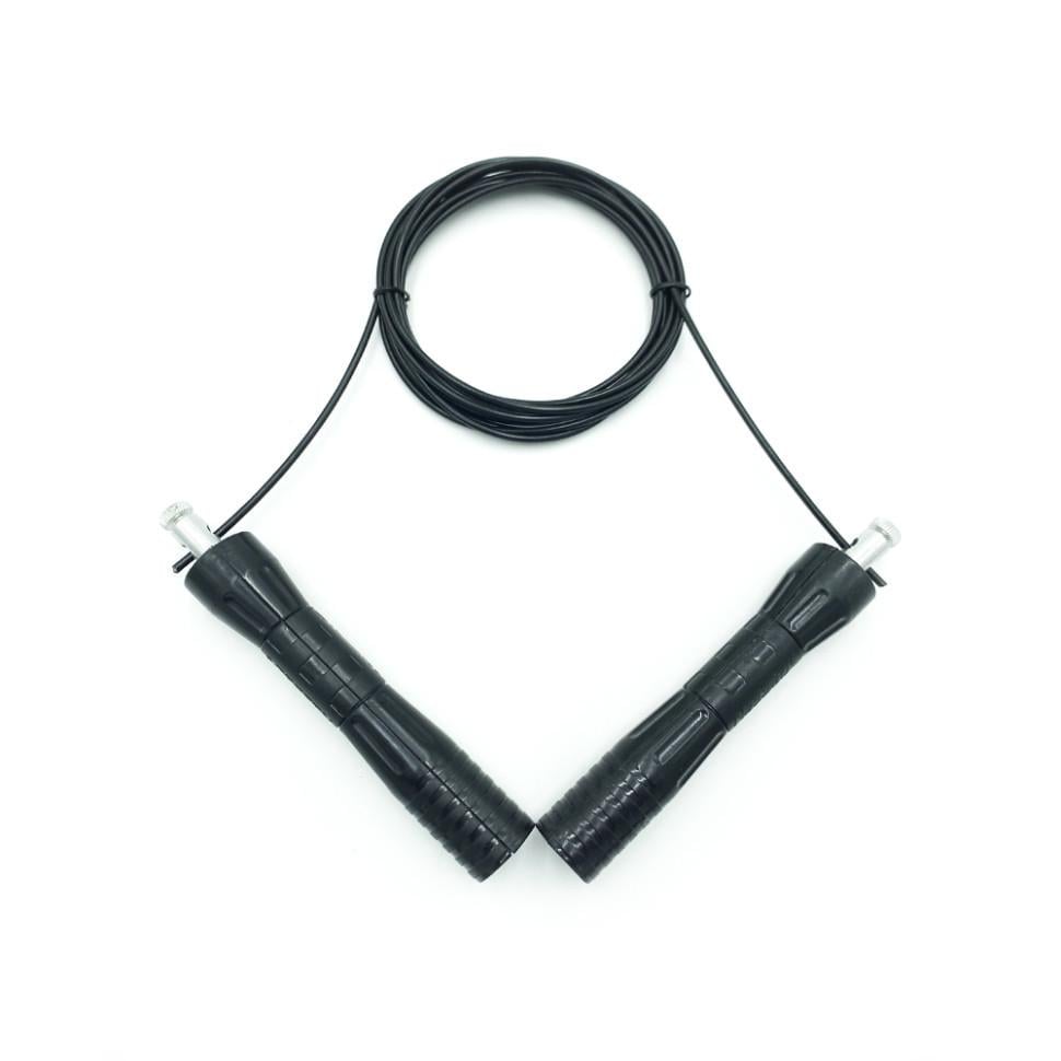 Скакалка скоростная с регулировкой длины 3 м Черный (2662575498)