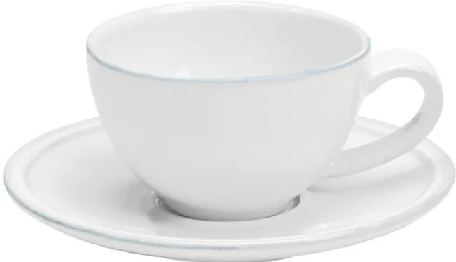 Чашка для кофе с блюдцем Costa Nova Friso 90 мл White (560673991346)