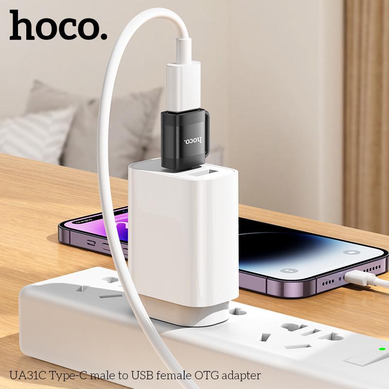 Переходник OTG Hoco UA31C Type-C male/USB female (21073860) - фото 4