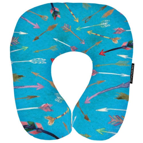 Дорожная подушка Стрелы 32x30 см (DOP_TFL018)