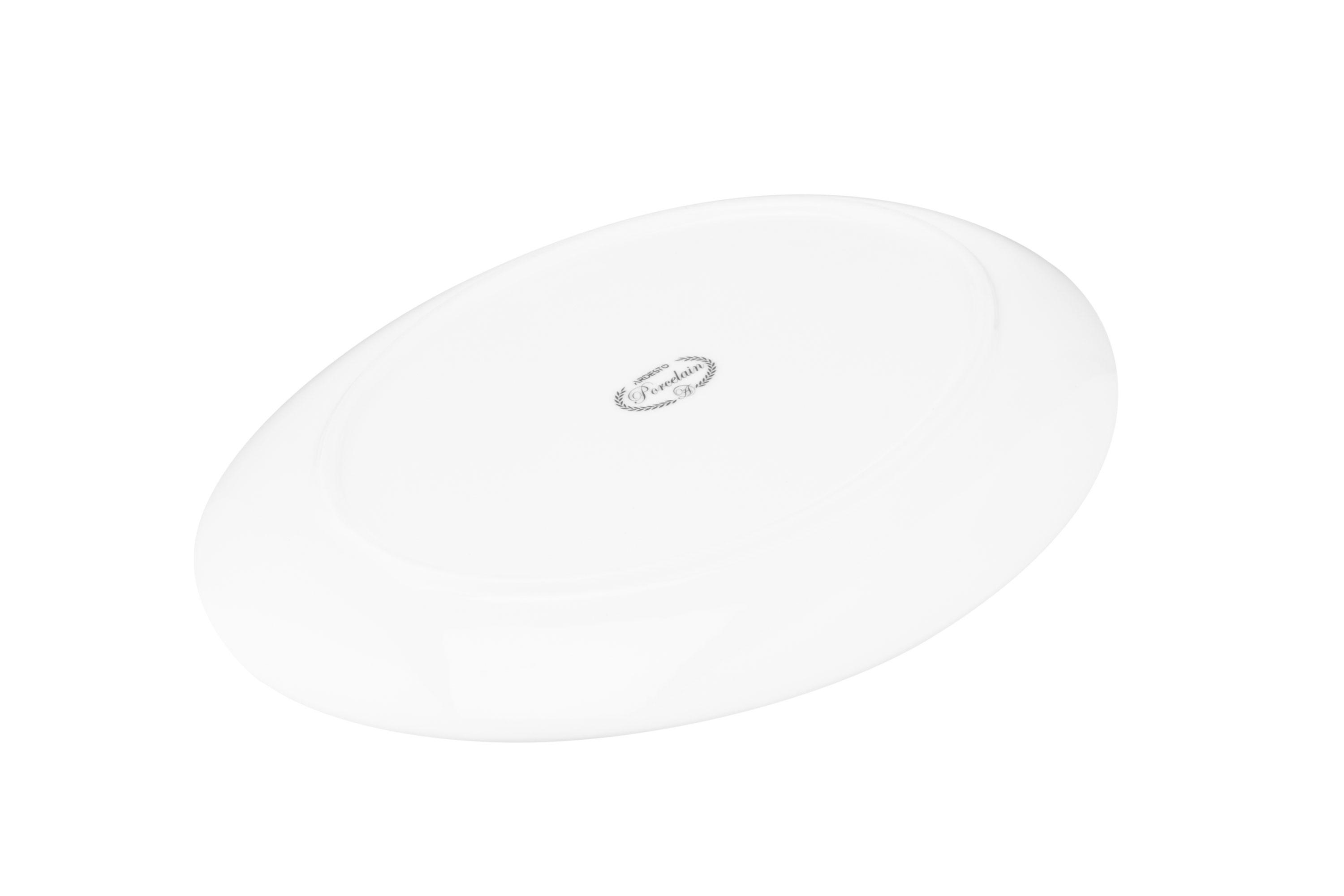 Блюдо овальне Ardesto з порцеляни 23,5х18 см (ERC-AR3726) - фото 3