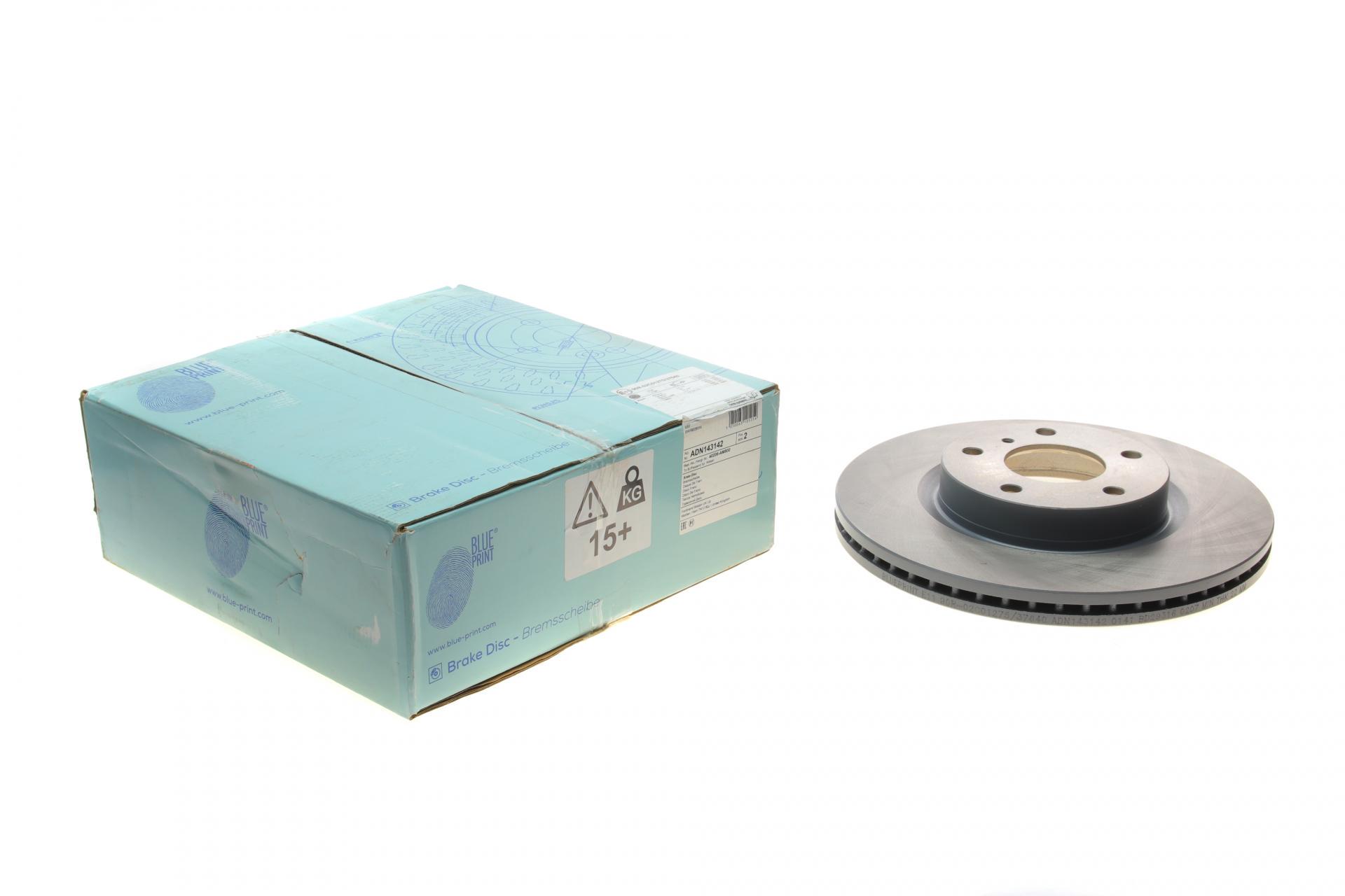 Диск тормозной передний BLUE PRINT для Nissan Teana 03-295,7x24 мм (ADN143142)