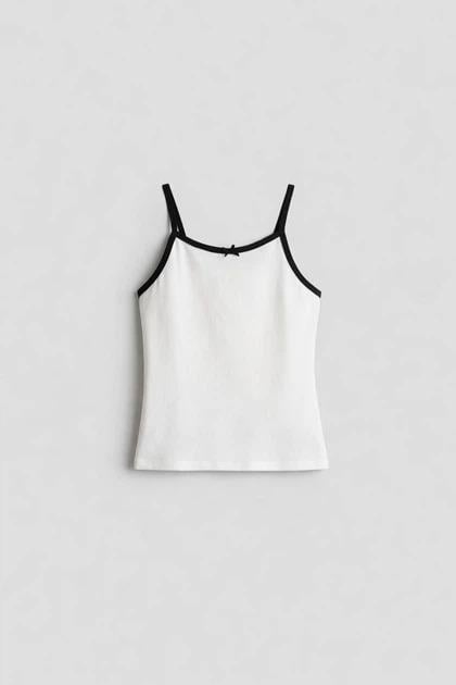 Майка H&M 1265868ОА 146-152 см Белый Майка H&M 1265868ОА 146-152 см Белый