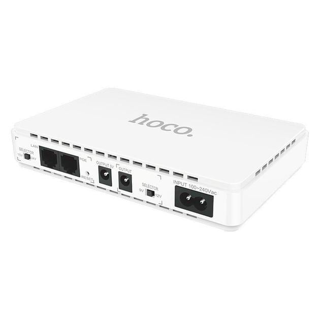 Источник бесперебойного питания для роутера Hoco DB25 UPS 8800 mAh/18W White (ME0015818) - фото 4