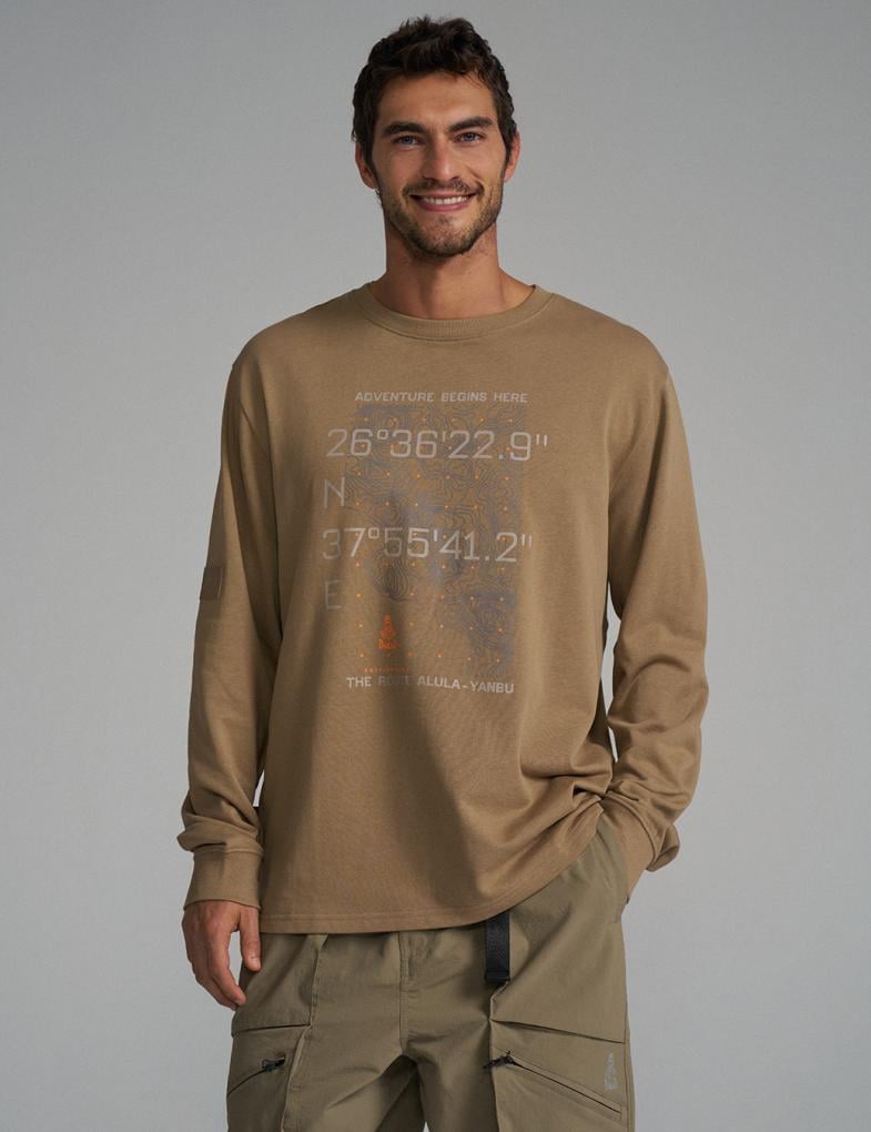 Лонгслів чоловічий Diverse DKR LG DES 02 XXXL Бежевий (5905384068170)