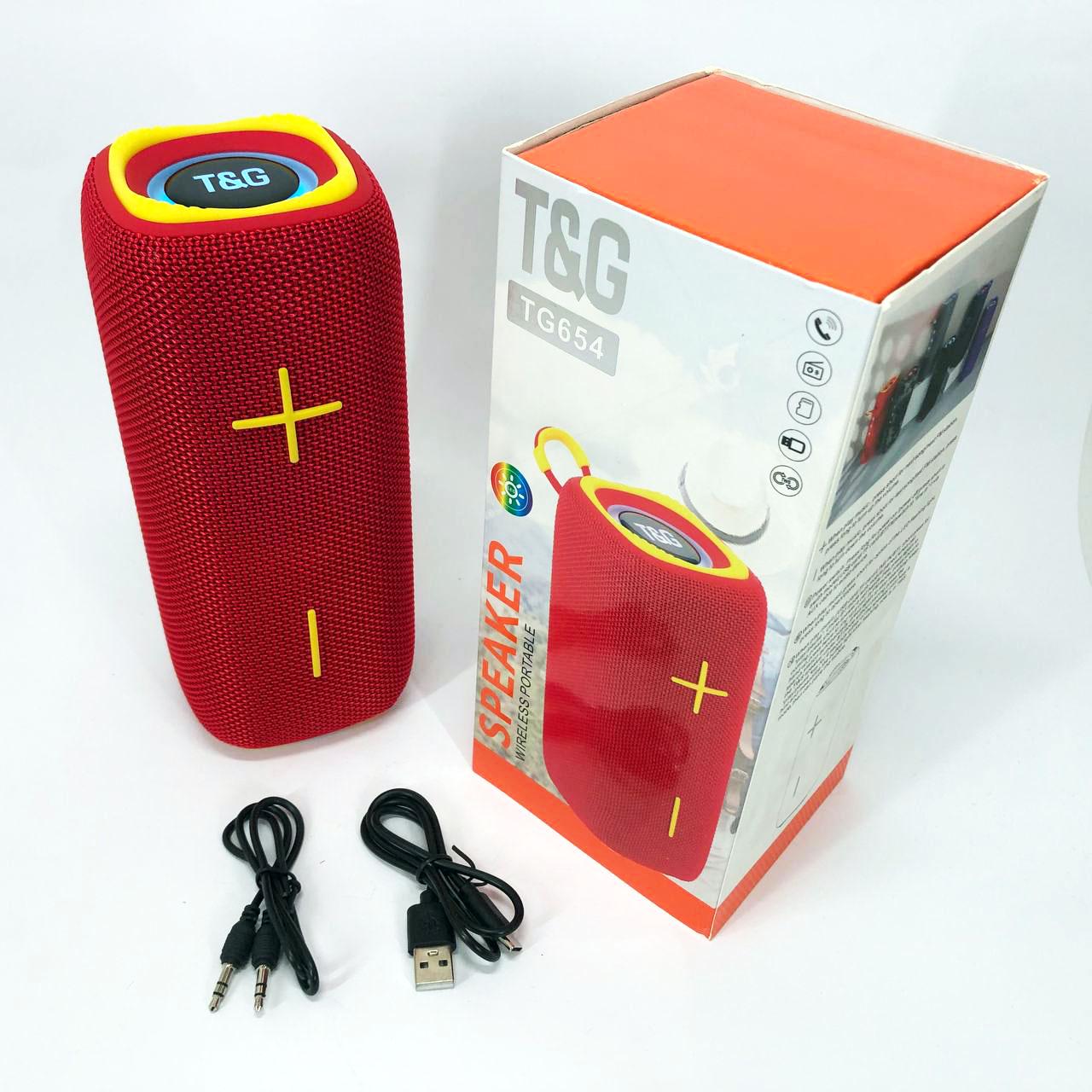 Колонка портативна з підсвічуванням TG654 8W Червоний - фото 7