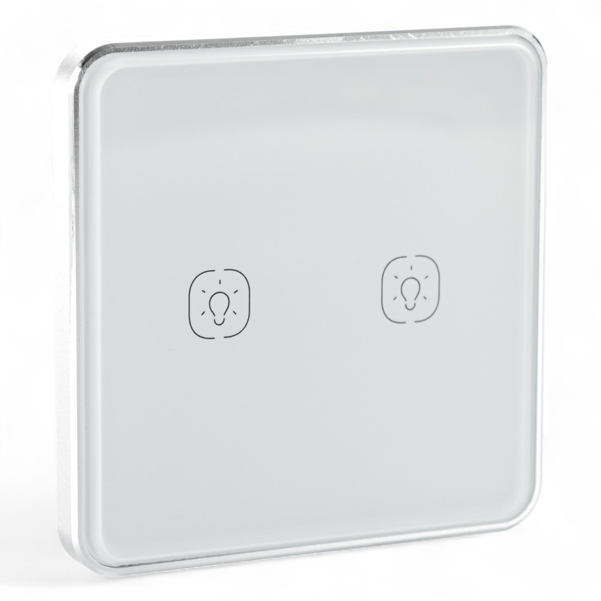 Умная сенсорная кнопка-выключатель Tervix Pro Line ZigBee Touch Switch 2 клавиши (TRV-433031)