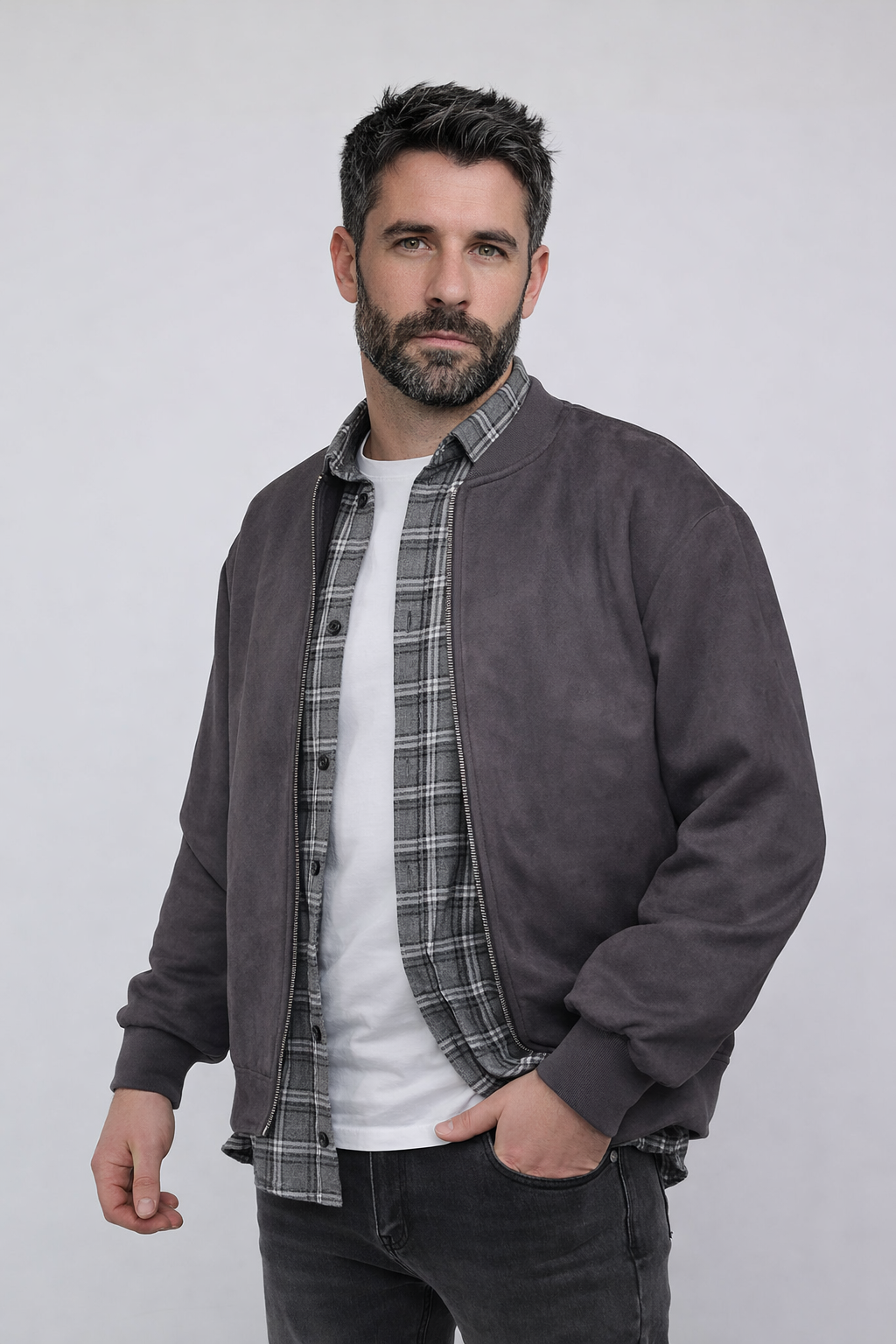 Куртка мужская ЦБ-00291305 р. 48 Серый