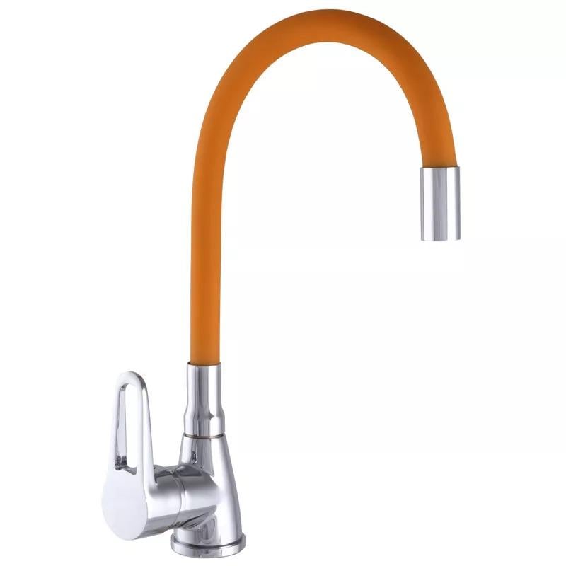 Смеситель для кухни Wezer SOP4-R045-ORANGE с гибким изливом Оранжевый (1036596)