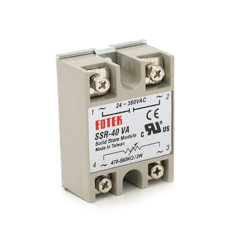 Реле твердотельное Fotek SSR-40VA 40A 24-380VAC (YUT_V111280)