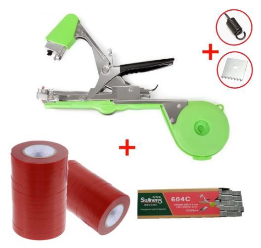 Степлер для подвязки Tapetool с лентой 20 шт. 130 мкр и скобами 10000 шт. - фото 3 Степлер для подвязки Tapetool с лентой 20 шт. 130 мкр и скобами 10000 шт. - фото 3