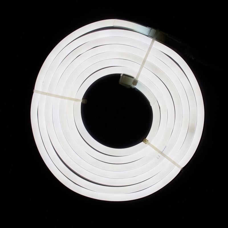 Гирлянда трубка неоновая SMD2835 LED 5 м теплый белый крепления IP20 (950101)