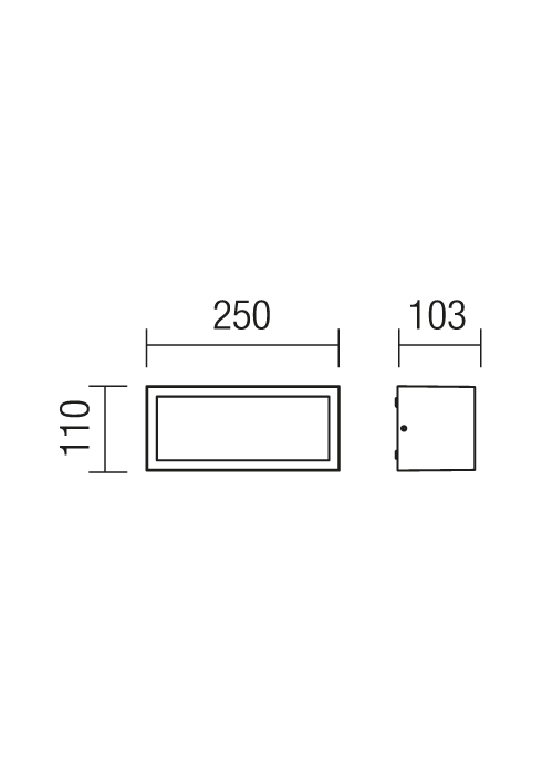 Светильник уличный настенный Redo 9896 Brick - фото 2