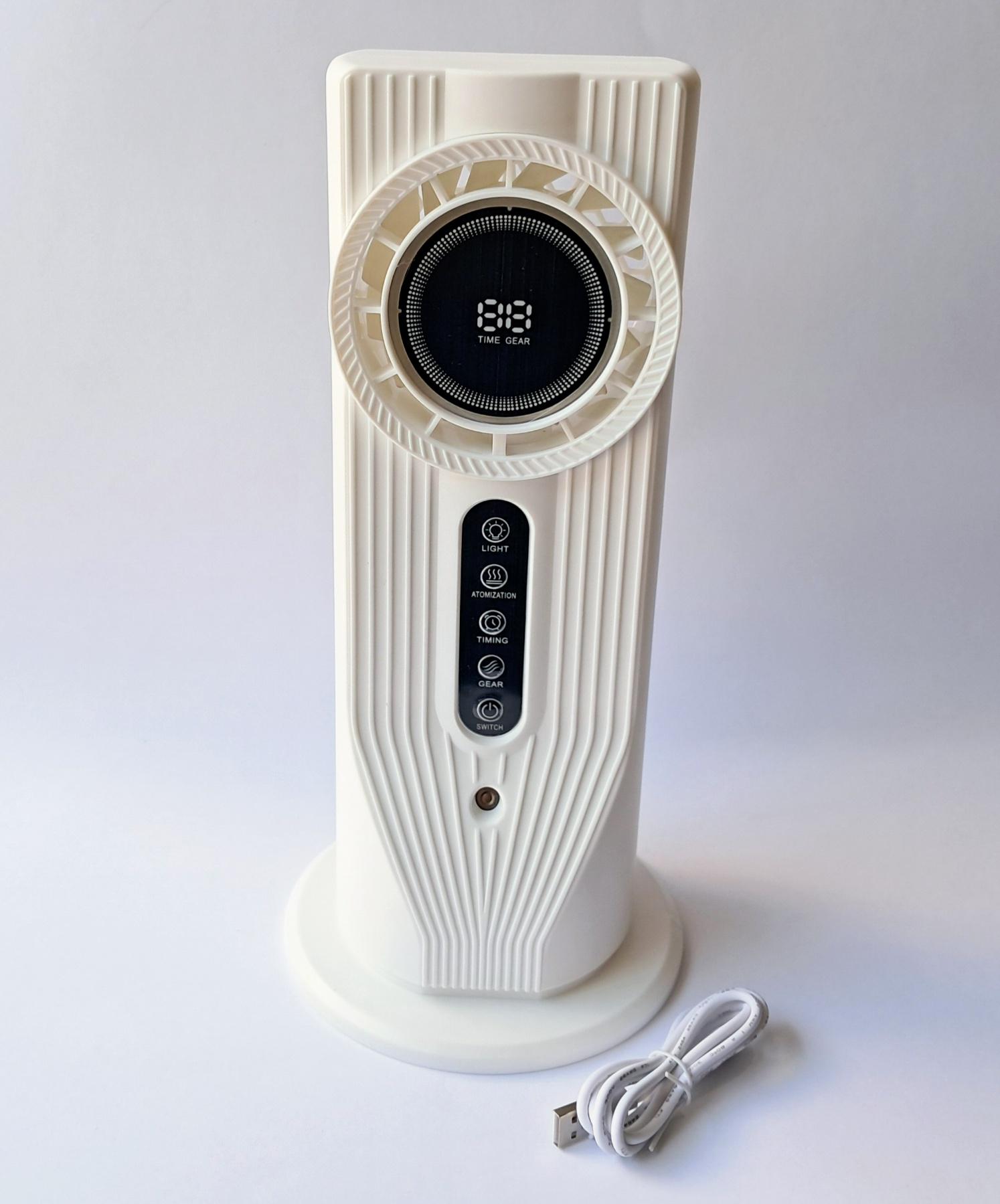 Вентилятор з водою та таймером від USB Білий (LL-1233) - фото 5