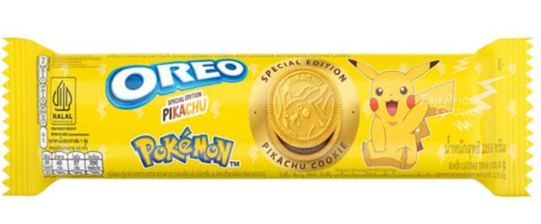 Печенье OREO Pokemon Chocolate Banana Sandwich Cookie 119,6 г (2226594350)