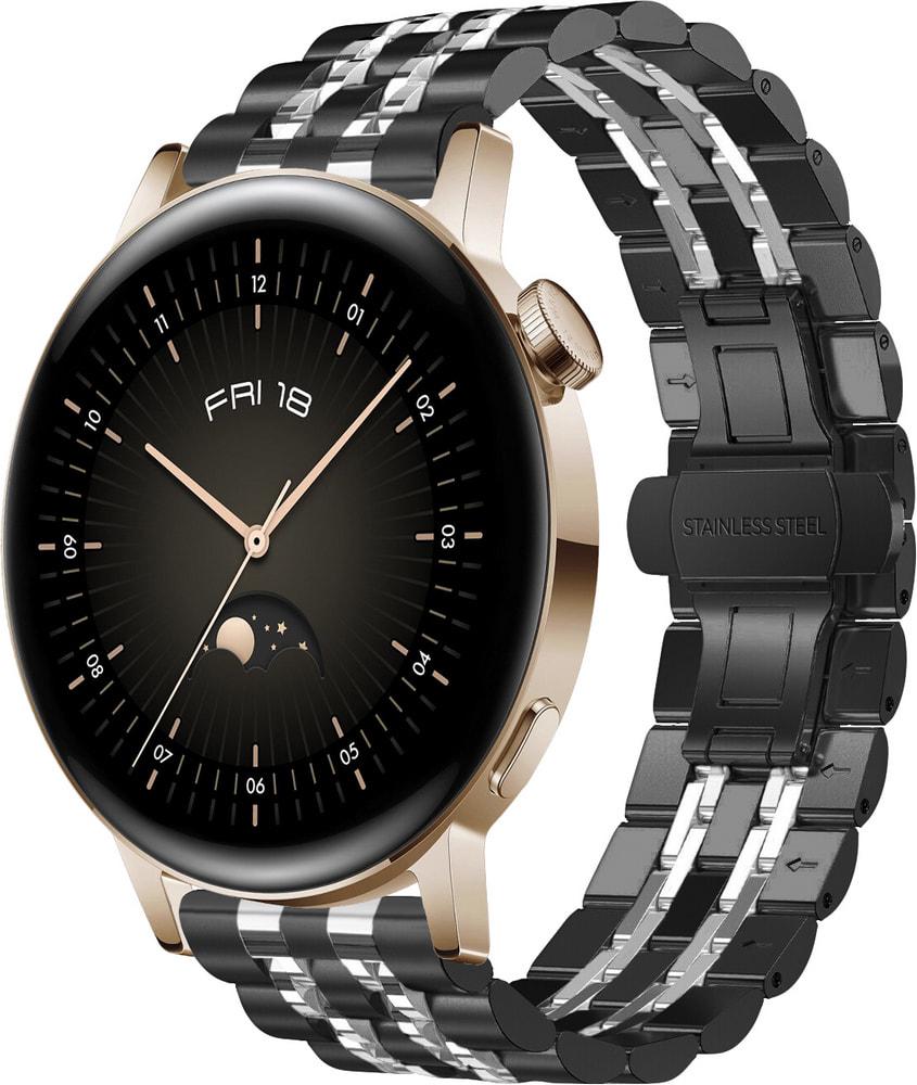 Браслет металлический Spinye Line для Huawei Watch GT3 42 мм Black Silver (29041-03) Браслет металлический Spinye Line для Huawei Watch GT3 42 мм Black Silver (29041-03)