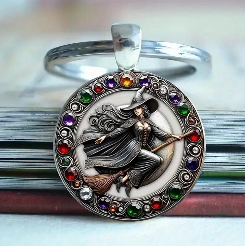 Брелок для ключей Ведьма 3х6 см (EG0015)