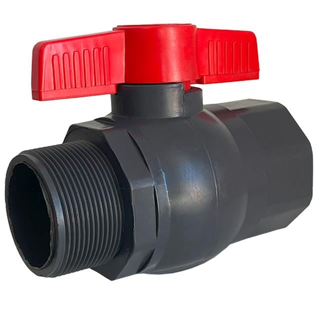 Кран шаровой ПВХ SLAT SQ-1012451 1" вн-н (154494)