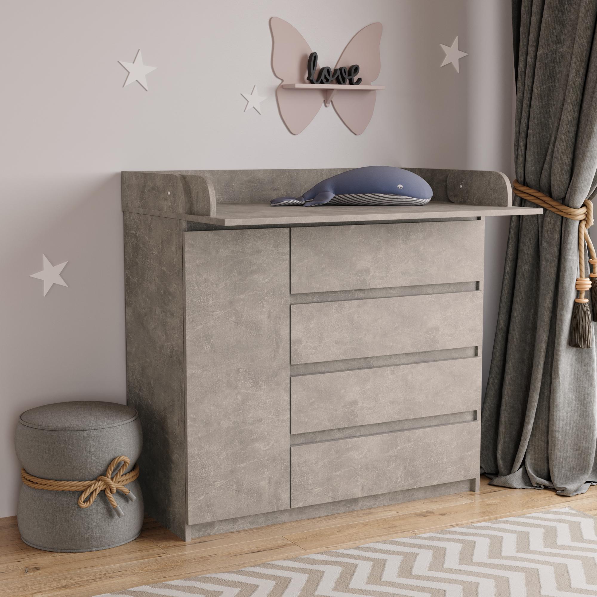 Пеленальний комод Furnigrade ПС-5 97х100х69,5 см Индастриал