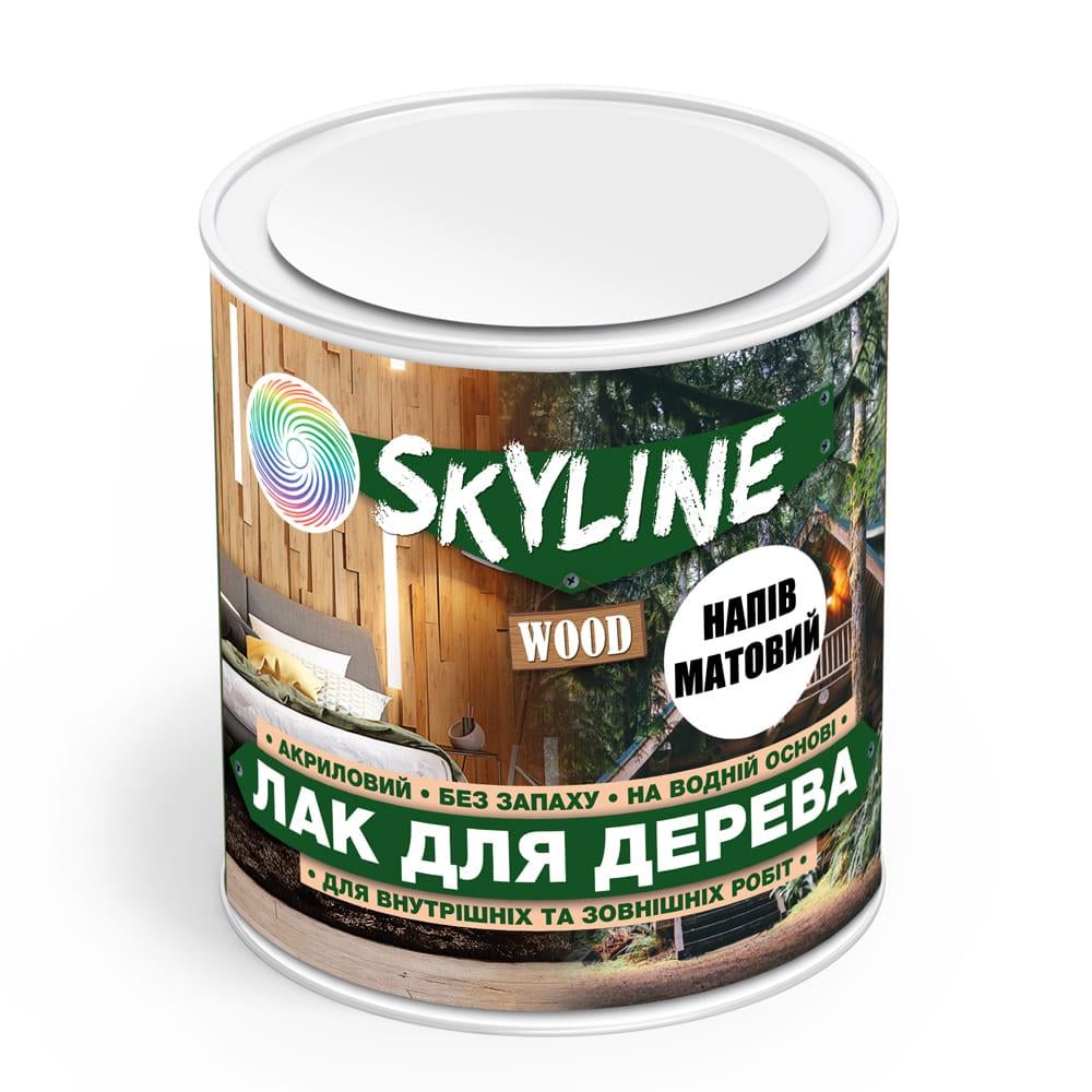 Лак для дерева Skyline Wood акриловый полуматовый 0,75 л Прозрачный