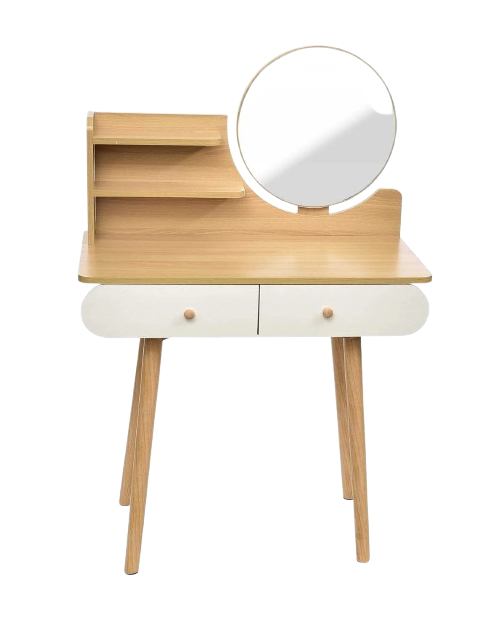 Туалетный столик JUMI SCANDI с зеркалом Бук ( CM-891937_freg_2)