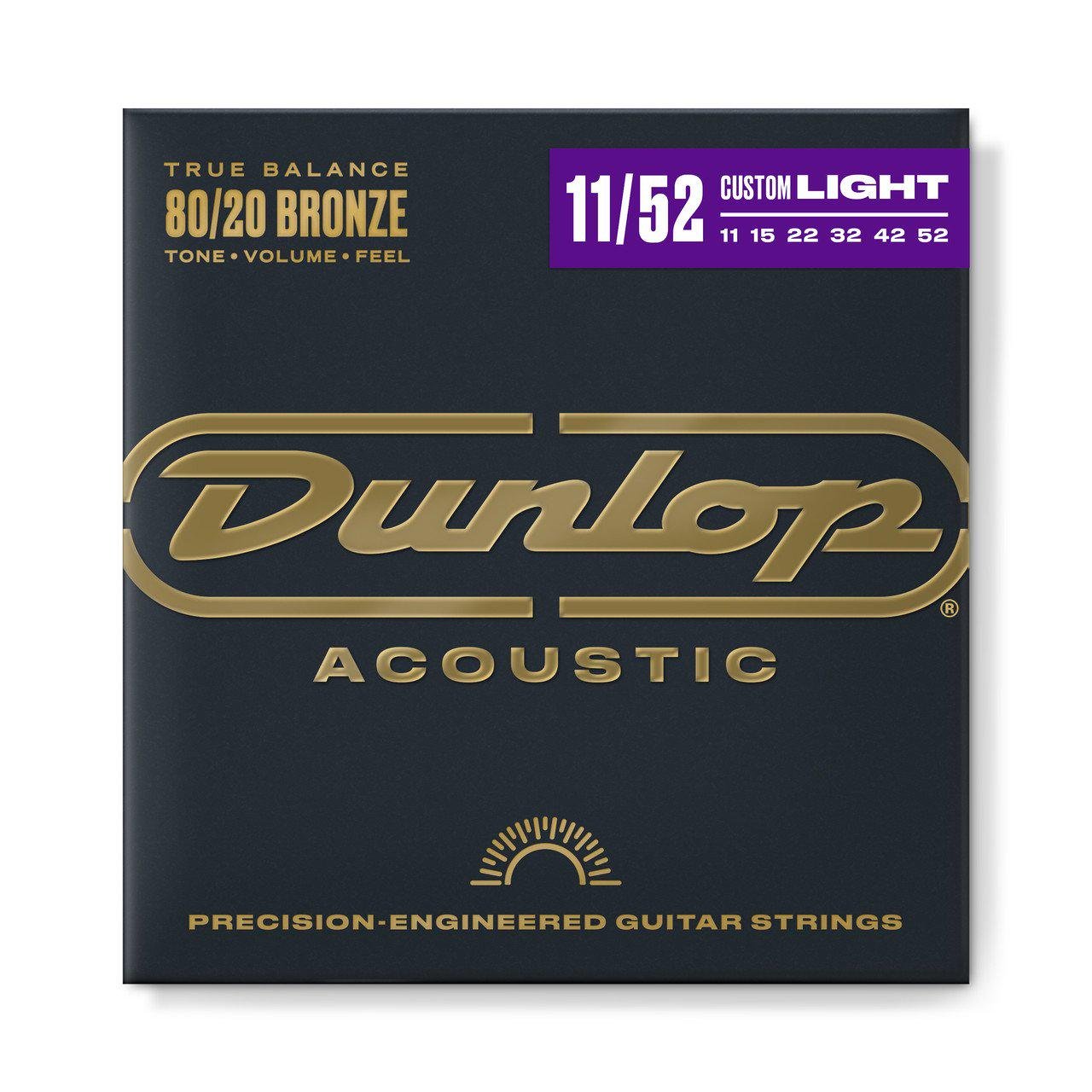 Струни для акустичної гітари Dunlop DAB1152 80/20 Bronze (114566)