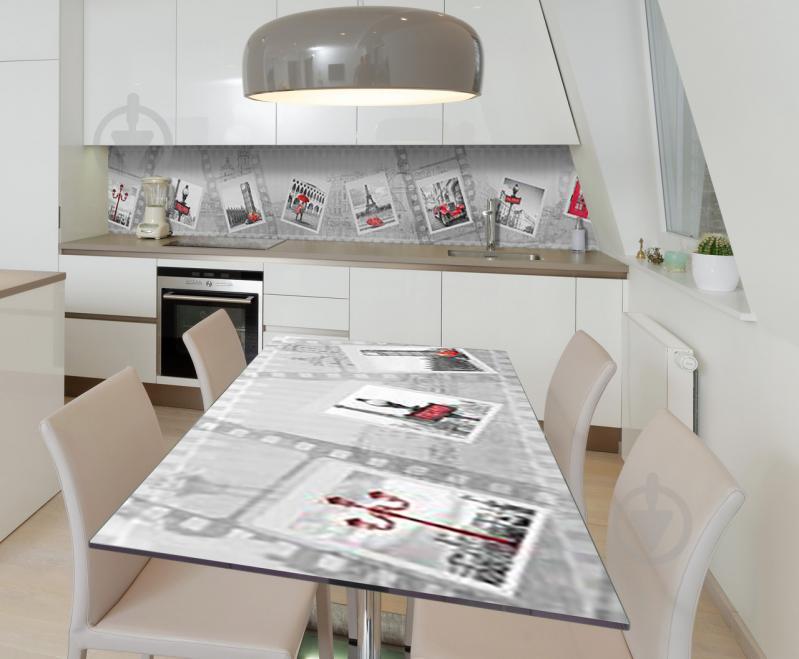 Наклейка 3Д виниловая на стол Zatarga «Прогулка по Европе» 650х1200 мм (Z182192/1st)