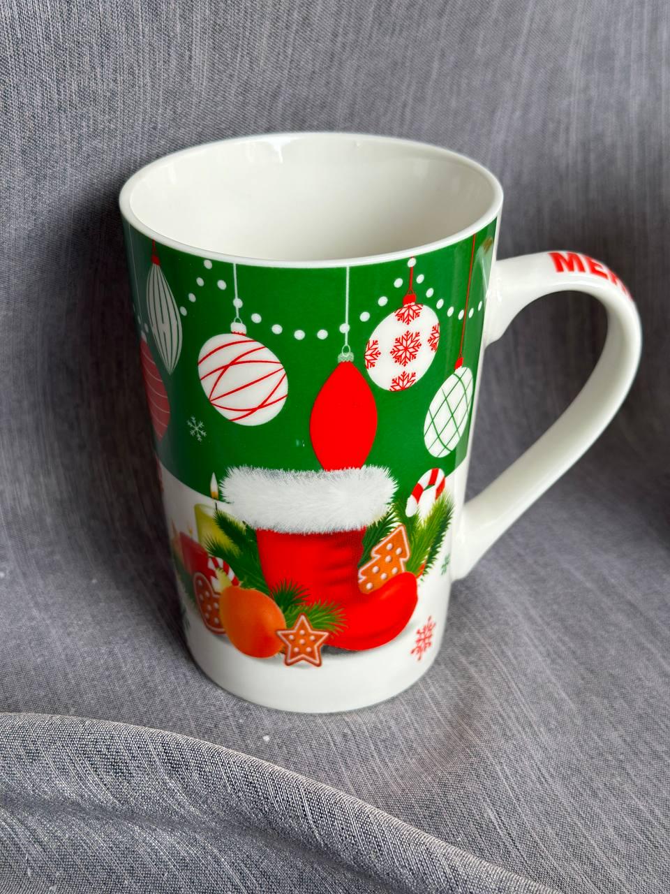 Чашка новогодняя Tanto керамика в подарочной упаковке 350 мл (T3696-3)