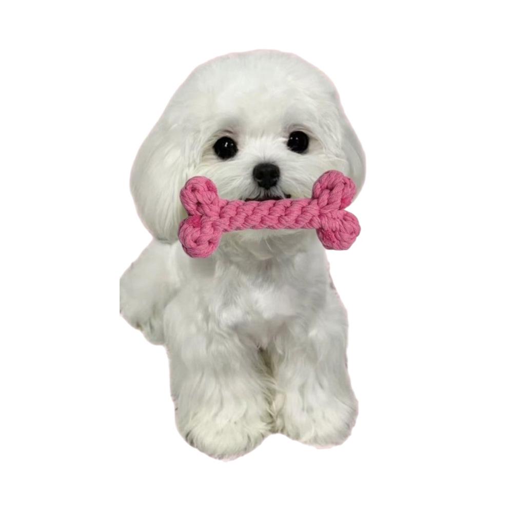 Игрушка для собак и кошек в виде косточки из хлопкового каната (TA0135_2) - фото 3 Игрушка для собак и кошек в виде косточки из хлопкового каната (TA0135_2) - фото 3