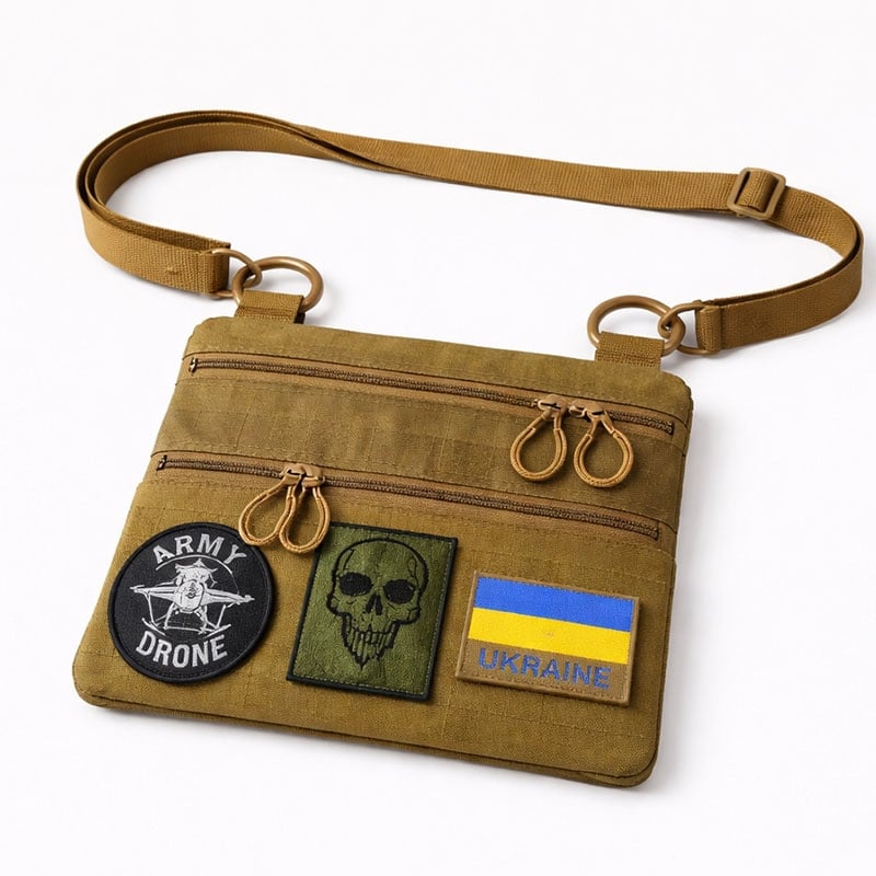 Сумка чоловіча Cordura 1755 coyote патч-панель