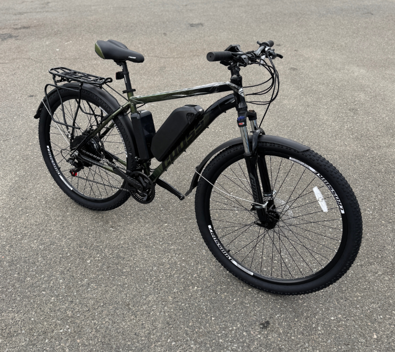 Велосипед с Е-комплектом с багажником Flash 2025 29" 48 В 500 Вт MXSUS 18 Ah до 65 км запас хода дисплей LSD10 Pas-ассистент