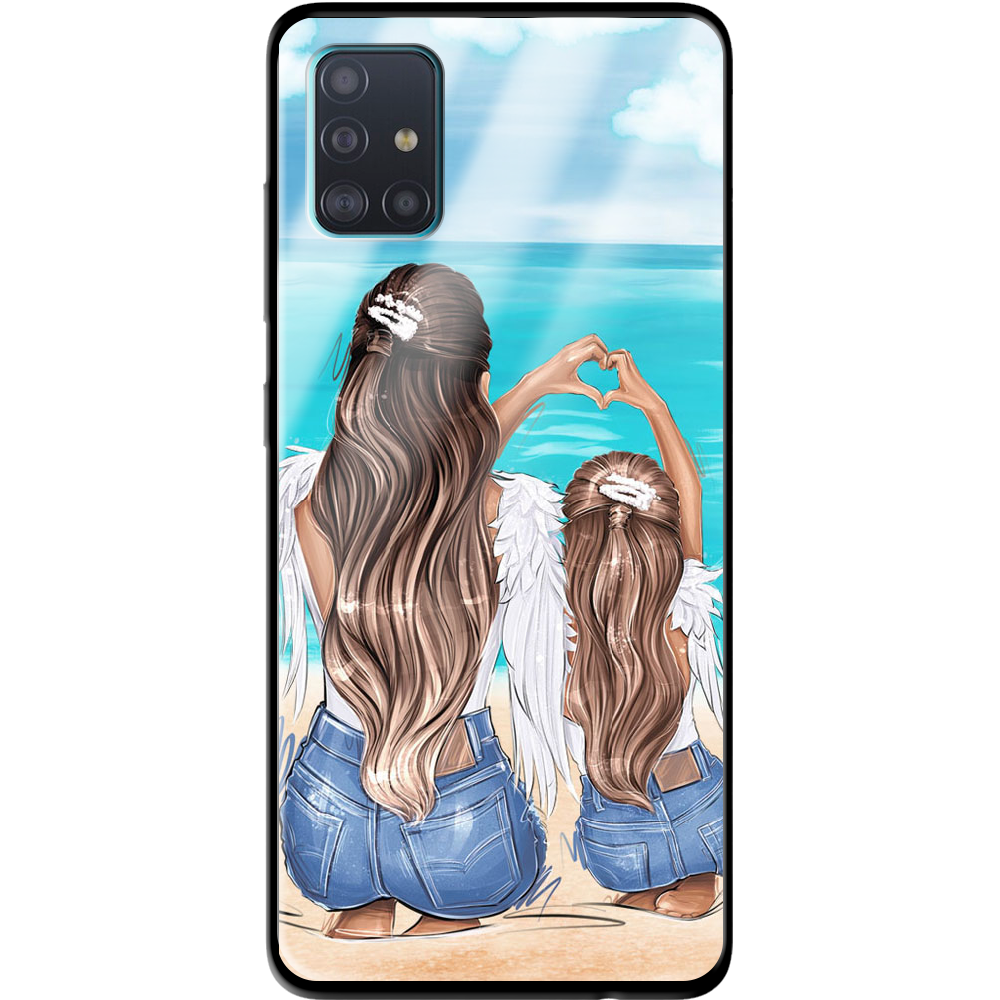 Чехол Boxface Samsung A515 Galaxy A51 Family Vacation Черный силикон со стеклом (38808-up2380-39407)