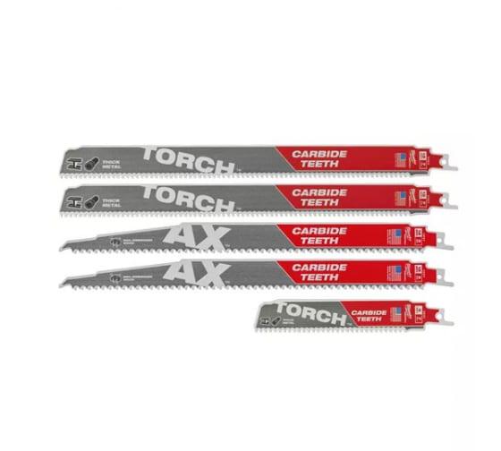 Набор сабельных полотен Milwaukee по дереву и металлу SAWZALL CARBIDE 5 шт. (49222206)