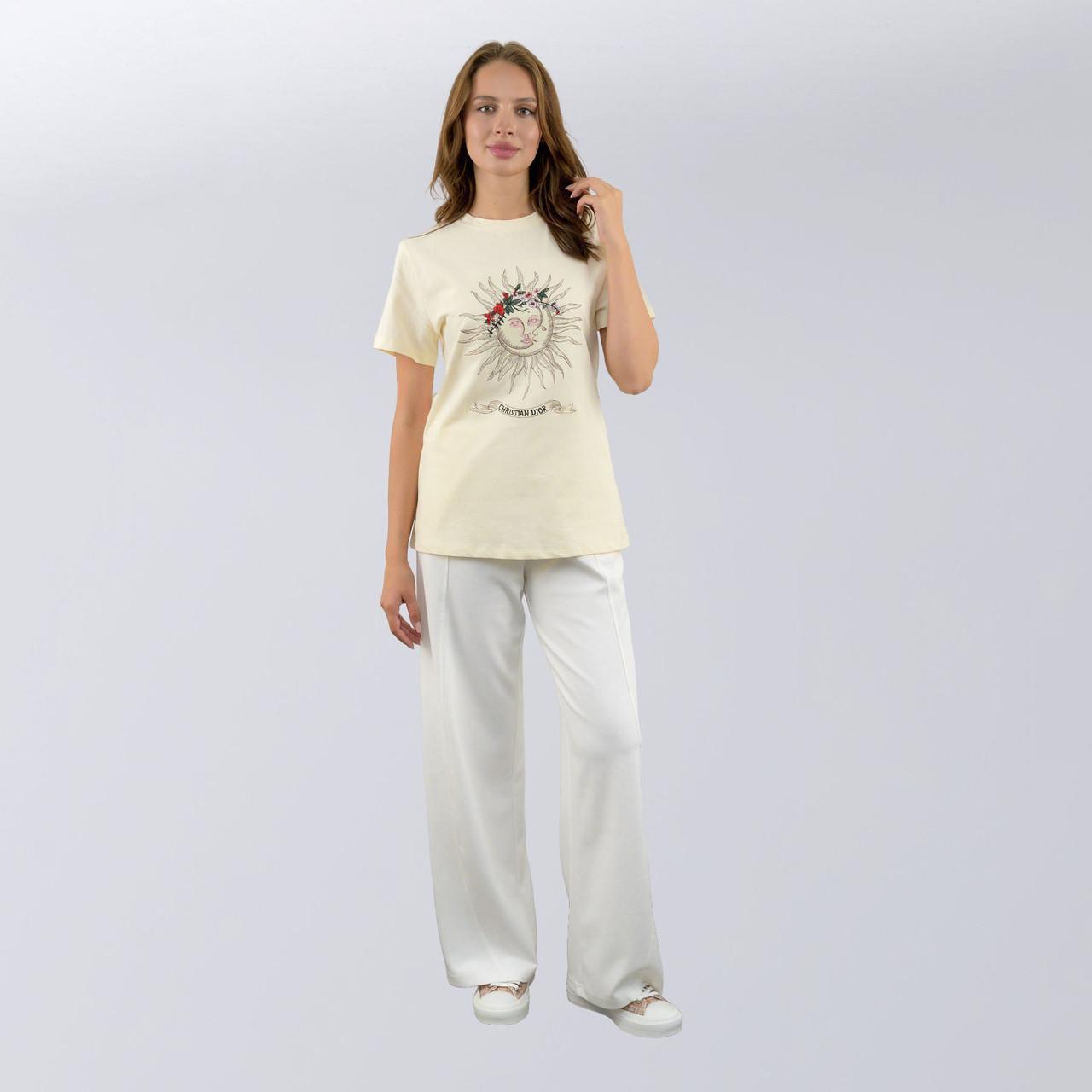 Футболка жіноча повсякденна Christian Dior S Жовтий (2797308221) - фото 3