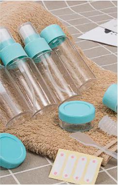 Дорожный набор для косметики 5 предметов Blue - фото 3 Дорожный набор для косметики 5 предметов Blue - фото 3