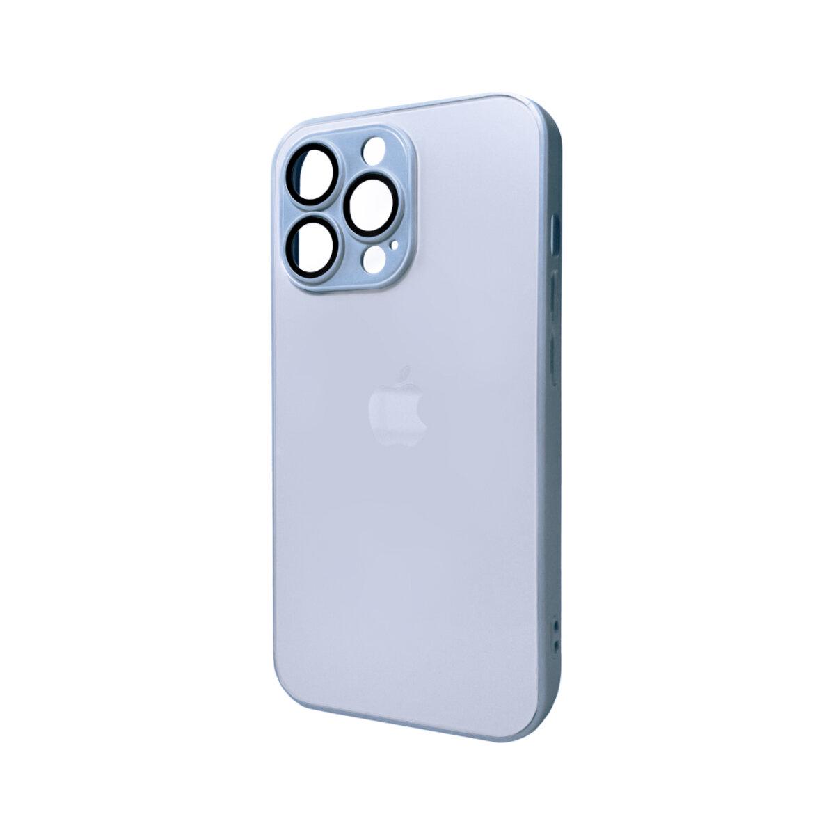 Противоударный чехол для Apple iPhone 12 Pro Max AG Glass Matt Frame Color / Sierra Blue