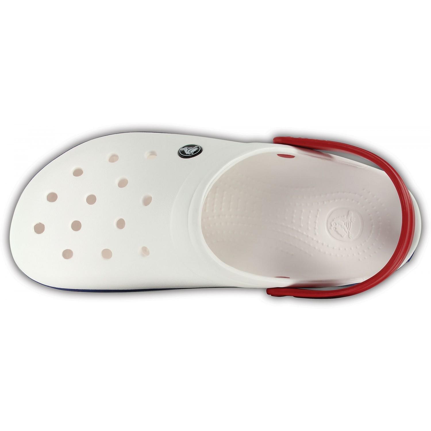 Сабо Crocs Crocband Clog M8W10 р. 40 26 см White/Blue (11016-M) - фото 4