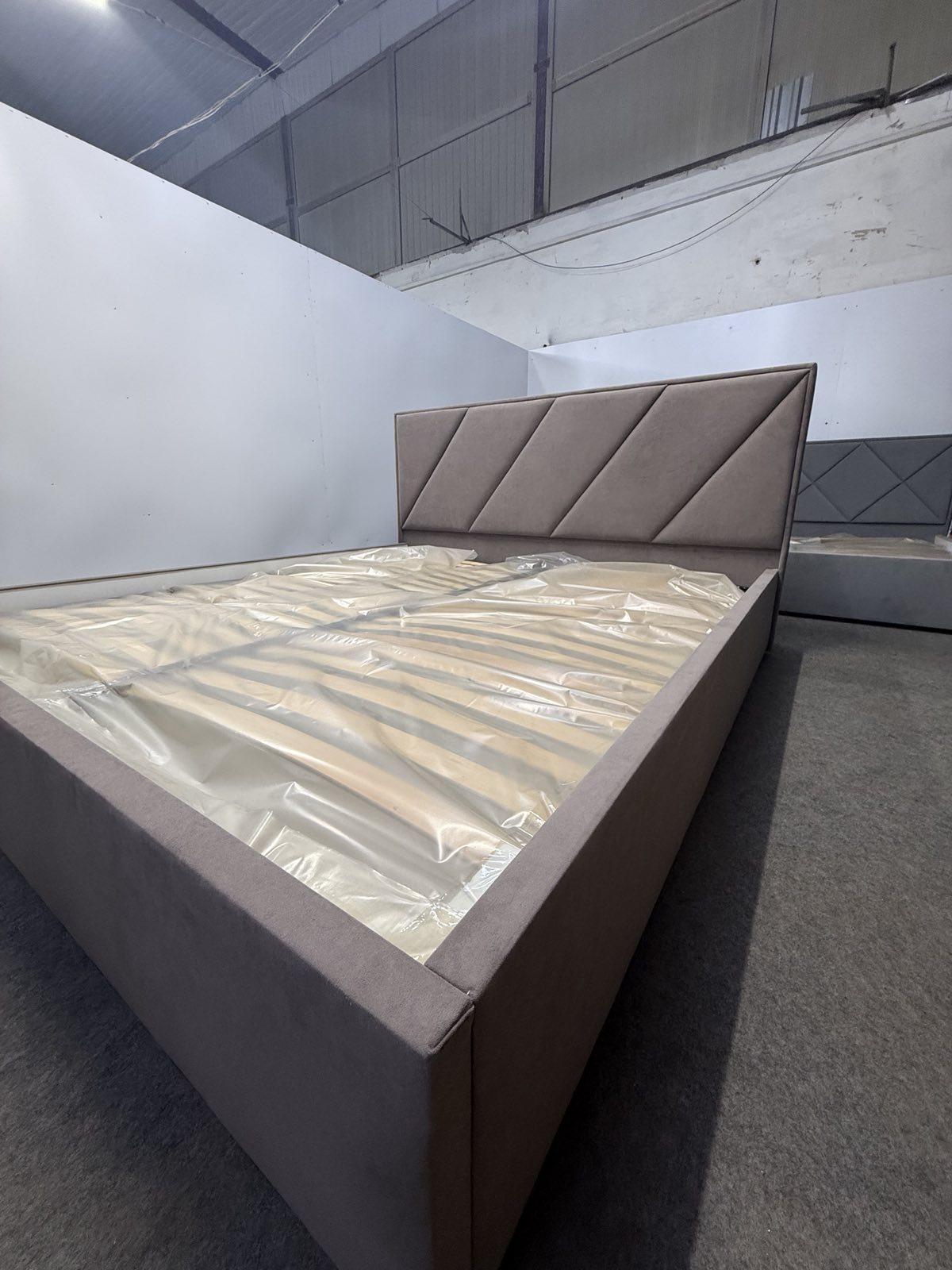 Кровать с подъемным механизмом ADS Mebli Сигма 180х200 см велюр Simple 6 Коричневый (30742451) - фото 11