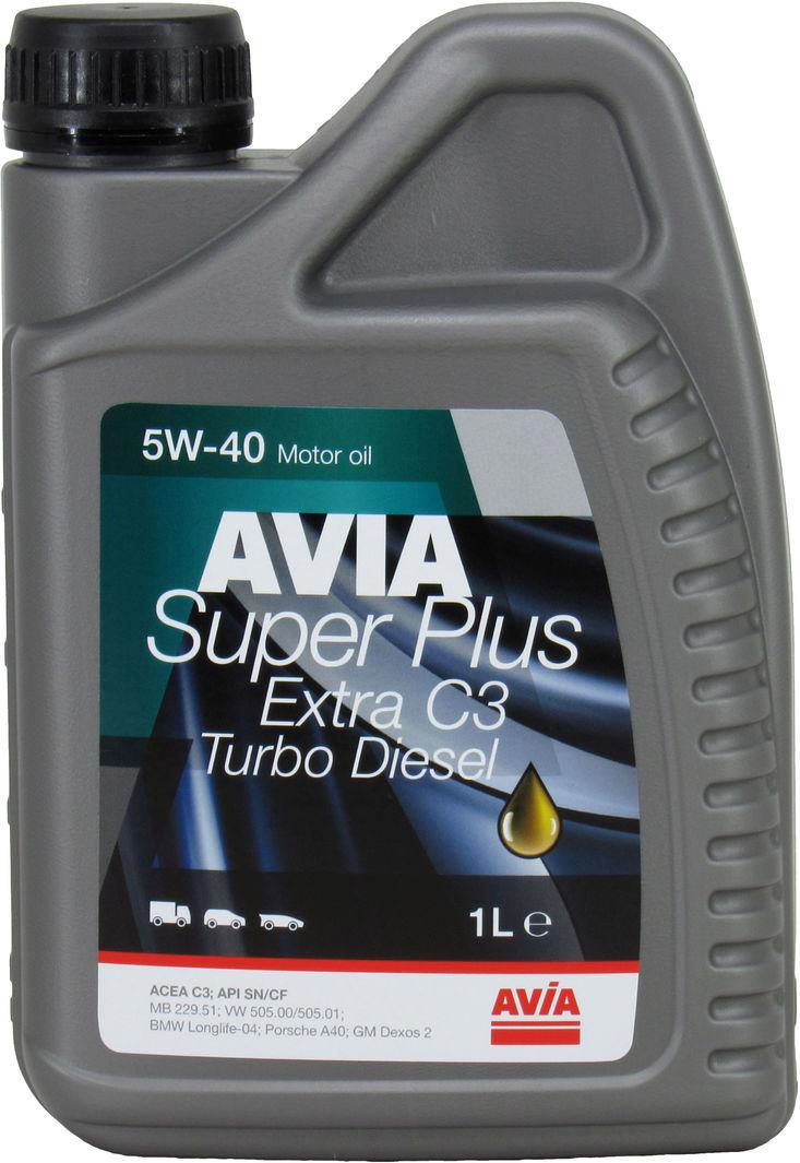 Моторное масло Avia Super Plus Extra C3 дизель 5W-40 1 л (1400366) Моторное масло Avia Super Plus Extra C3 дизель 5W-40 1 л (1400366)