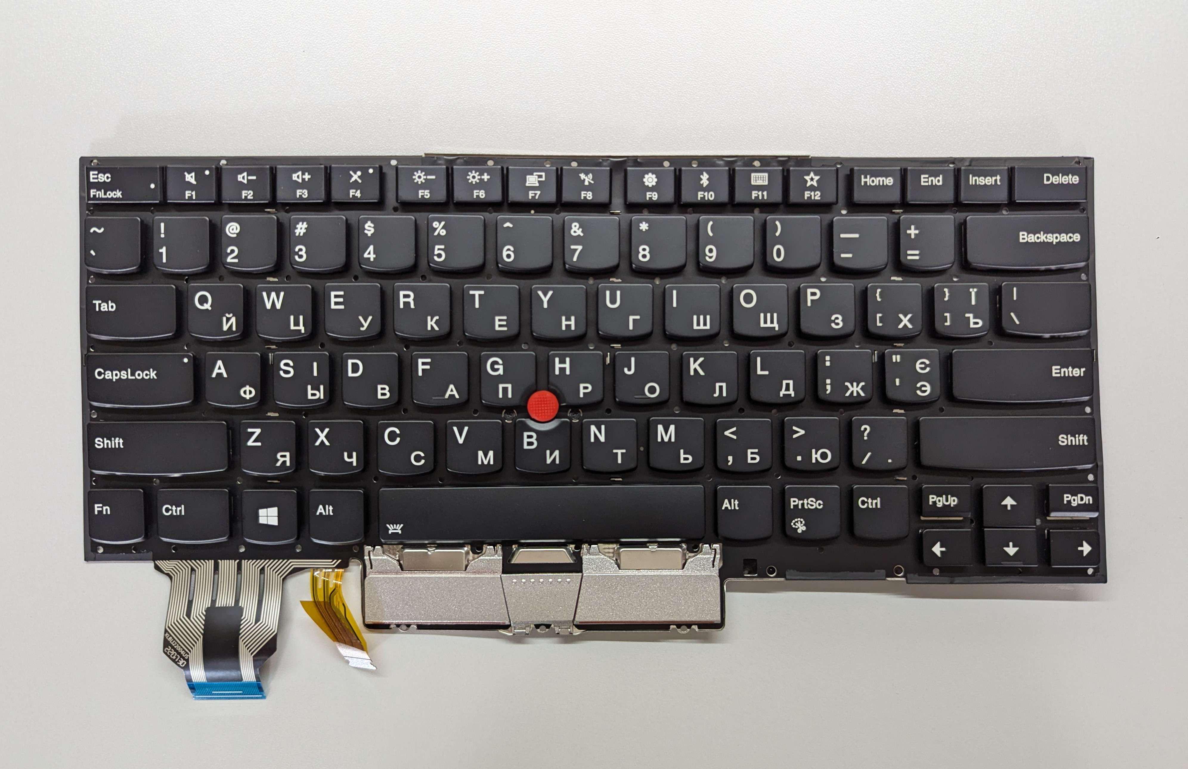 Клавиатура с подсветкой Lenovo X1 Carbon gen 7 Silver (K687)