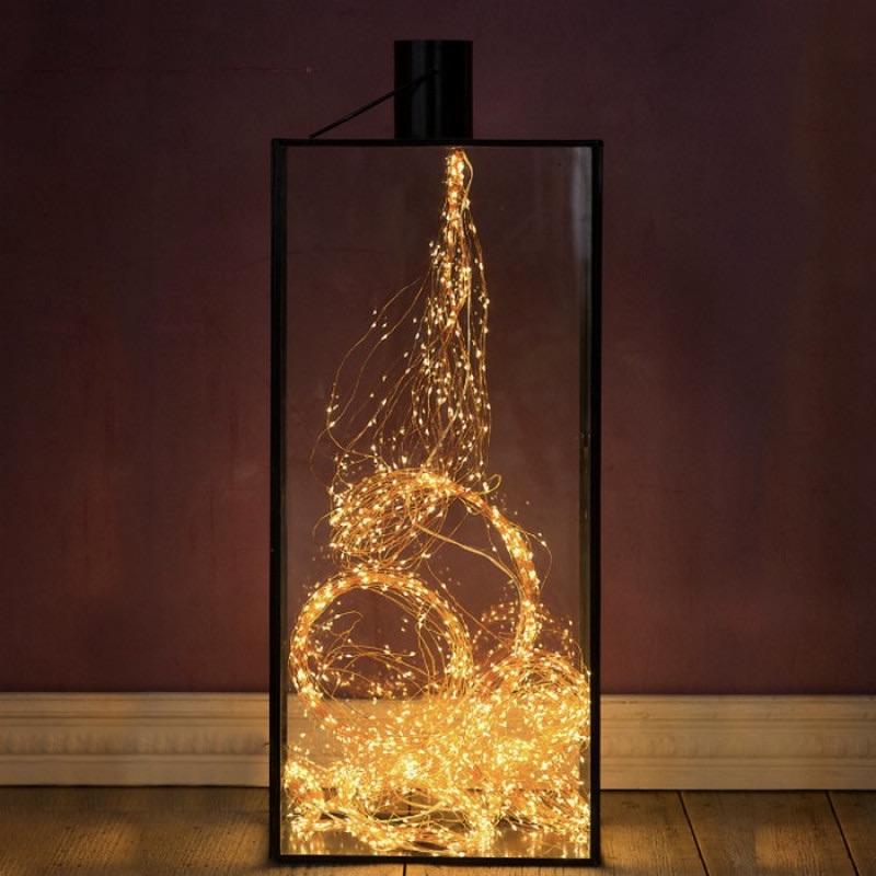 Гирлянда на проволоке Alphatrade Конский хвост 15 нитей 2 м 300 LED Теплый белый (120900) - фото 2