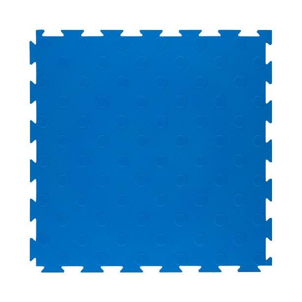 Модульне покриття для підлоги універсальне ПВХ плитка Преміум 387х387х5 мм 1 шт. Блакитний (011-1)