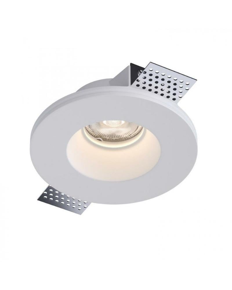Точечный светильник врезной гипсовый Kloodi KD-GIPS RD130 H45 GU10 10W IP20 Белый (36693256)