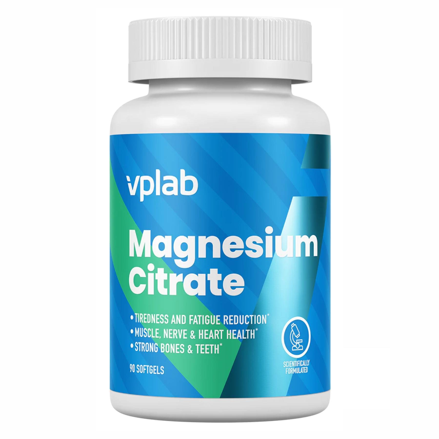 Магній цитрат VPLab Magnesium Citrate 90 м'яких.кап.