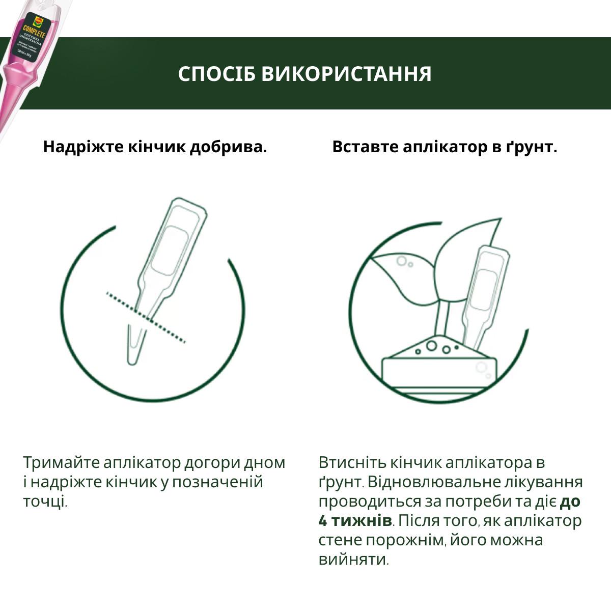ᐉ Аплікатор COMPO COMPLETE для кімнатних рослин 5 шт. x 30 мл (7409 ...