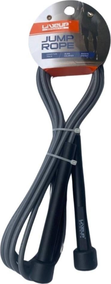 Скакалка LiveUp JUMP ROPE Сіро-чорний (LS3115-N-G)