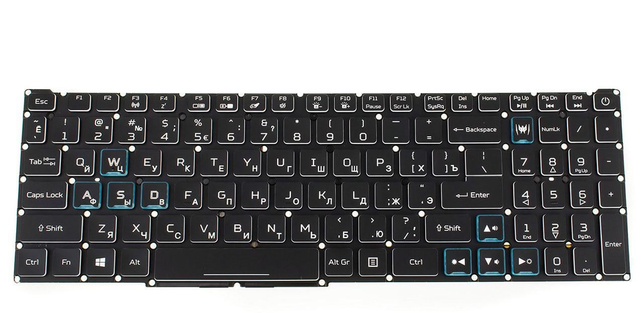 Клавиатура для ноутбука Acer Predator PH317-54 с подсветкой клавиш (NK.I1513.173)