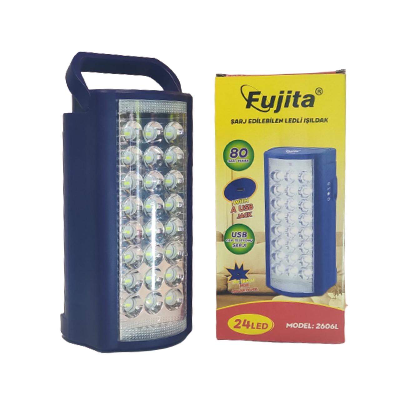 Фонарь переносной Fujita 2606L 24 LED с повербанком Blue (200140)