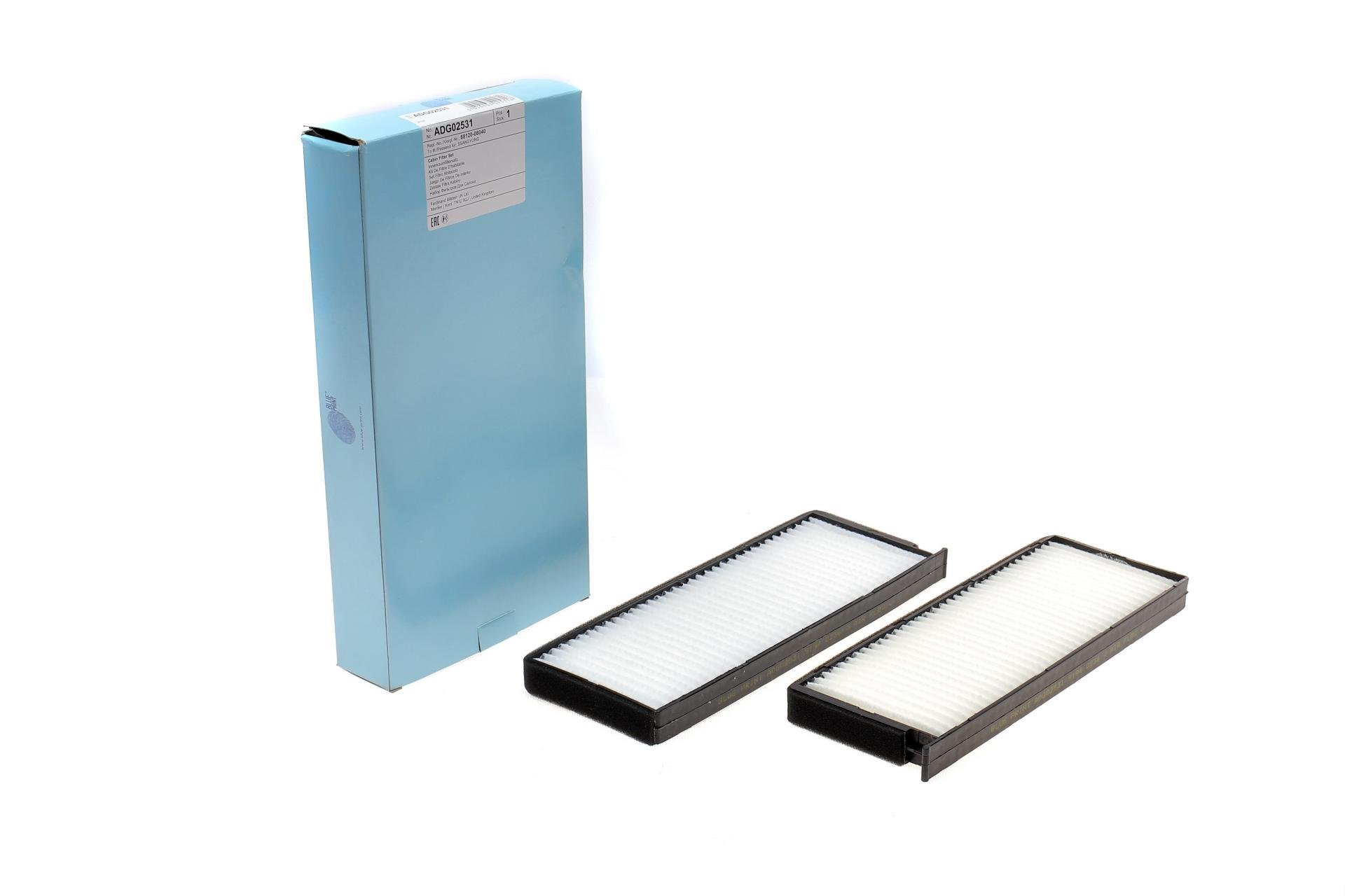 Фильтр салона BLUE PRINT для Ssangyong Rexton 2,3-3,2 02-13 (ADG02531)