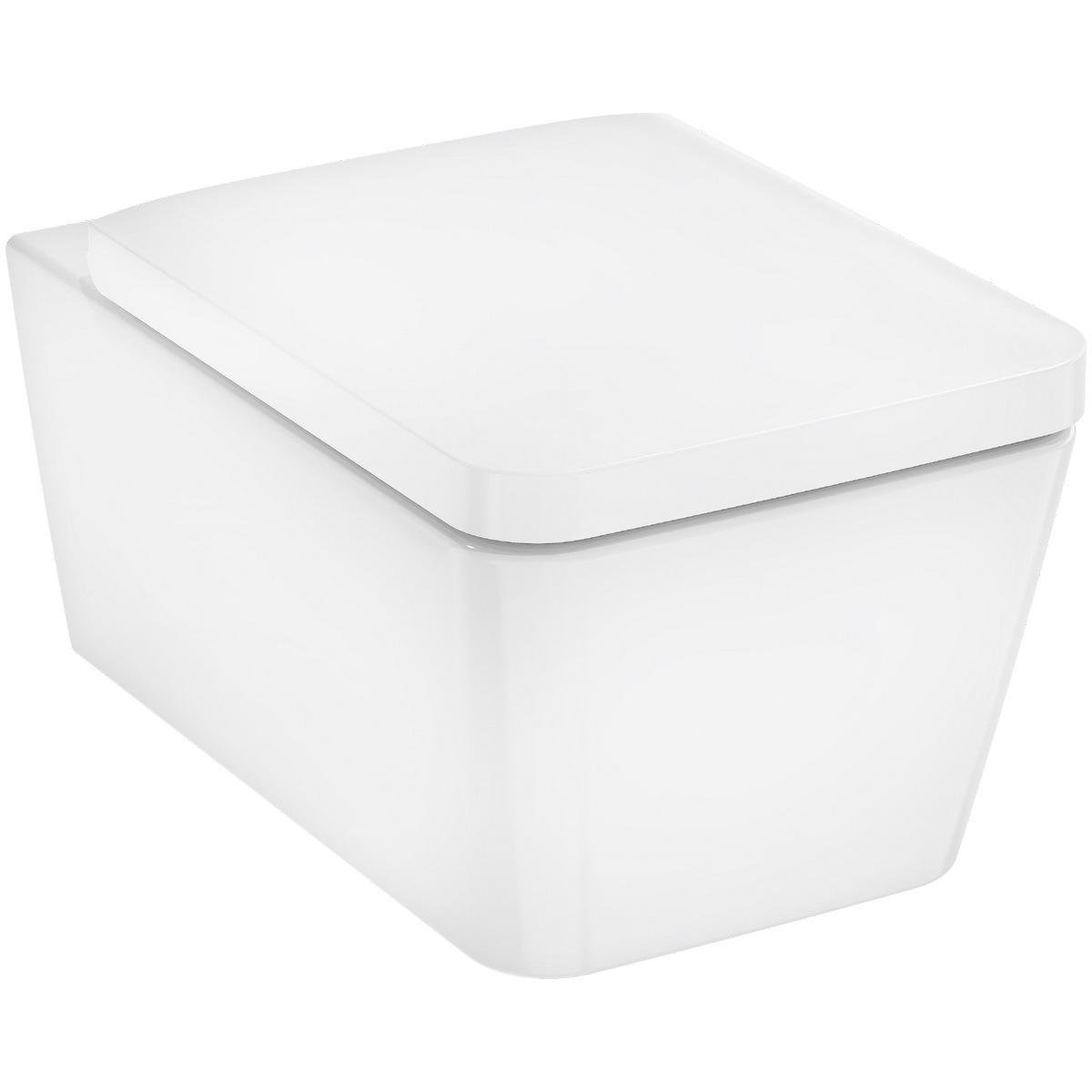 Унитаз подвесной Hansgrohe EluPura 60293450 безобедочный с сиденьем с микролифтом (257634)